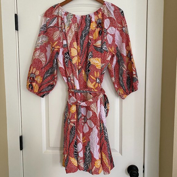 Elizabeth + James Spotted Garden Tie Waist Dress - Picture 8 of 10